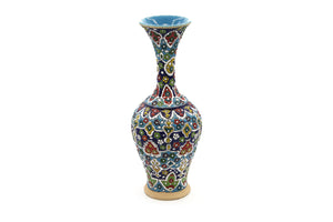 HAND PAINTED CLAY VASE 30cm