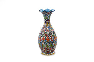 HAND PAINTED CLAY VASE