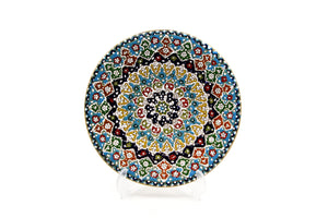 HAND PAINTED CLAY PLATE 30cm